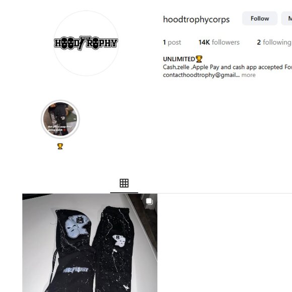 Peysoh MoneySign Suede Hood Trophy Merch Tee - Picture 2 of 2